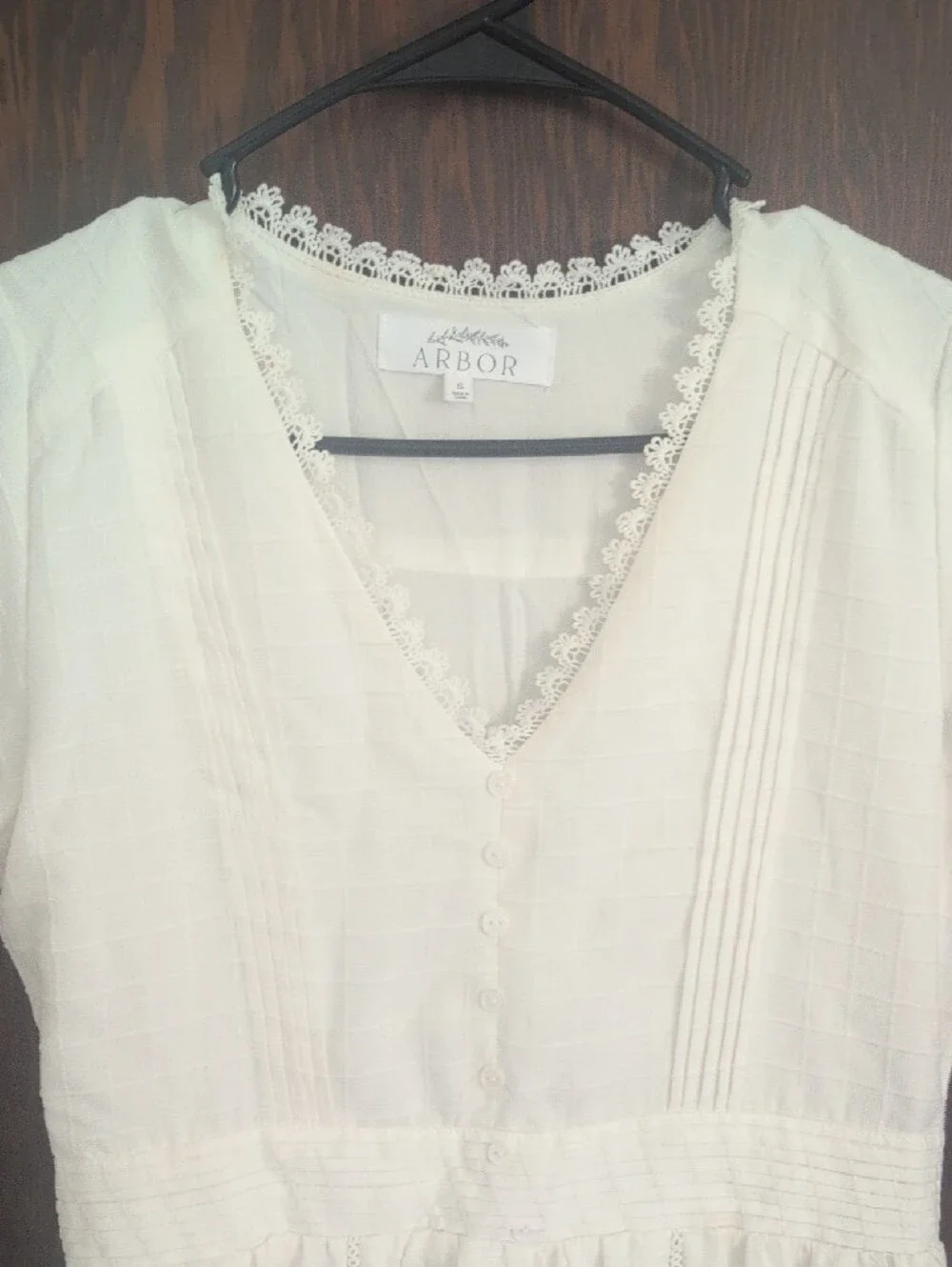 Arbor White V-Neck Tiered Maxi Dress - Picture 4 of 10
